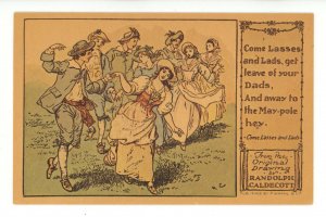 Nursery Rhyme - Artist: Randolph Caldecott. Come Lasses and Lads