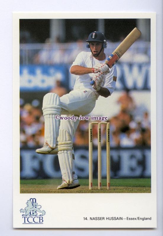 su3499 - International Cricketer - Nasser Hussain, Essex/England - postcard 