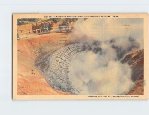 Postcard Crater Of Mud Volcano, Yellowstone National Park, Wyoming