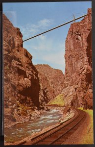 Canon City, CO - Royal Gorge Suspension Bridge - 1960s