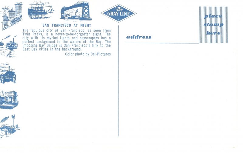 PC6236  SAN FRANCISCO AT NIGHT