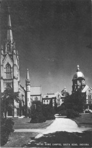 c1940 Notre Dame Campus, South Bend Indiana Conoco Gasoline Advertising Postcard