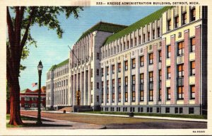 Michigan Detroit Kresge Administration Building Curteich