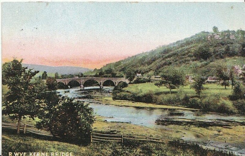 Herefordshire Postcard - River Wye - Kerne Bridge   U1840