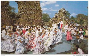 Folklore presentation with native music and typical dances in OLD PANAMA, 40-60s