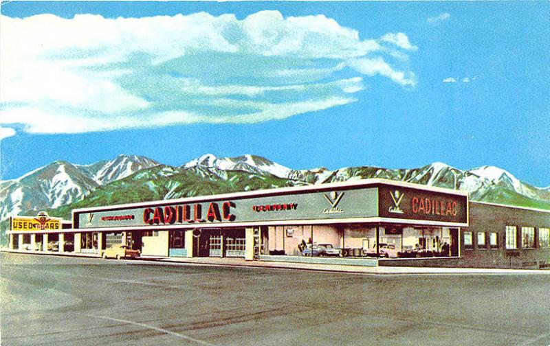 Denver CO Rickenbaugh Cadillac Co. Auto Dealership Postcard