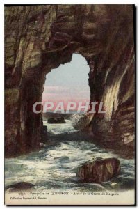 Old Postcard Quiberon Arch Cave Kergroix