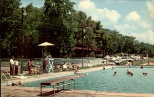 Rockaway Beach MO Missouri Swimming Pool c1950-60s Vintage Postcard