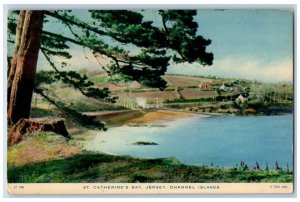 Channel Islands Jersey Postcard St. Catherine's Bay c1960's Rapholette Tuck Art