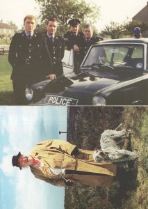 Heartbeat TV Show Greengrass Alfred & Police Car 2x Postcard s