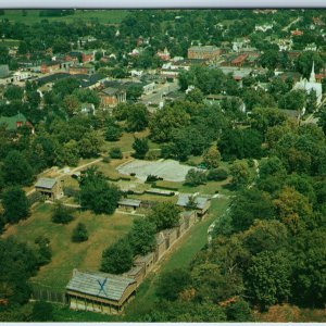 c1960s Harrodsburg, KY Aerial Air View Fort Harrod Pioneer State Park Army A240