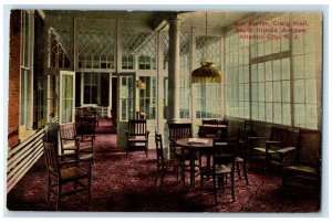 1910 Sun Parlor Craig Hall South Illinois Ave. Atlantic City New Jersey Postcard