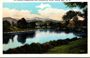 New Hampshire White Mountains Mount Moosilaukee and Connecticut River 1934