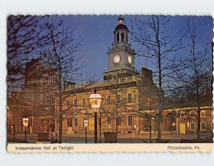 Postcard Independence Hall at Twilight, Philadelphia, Pennsylvania