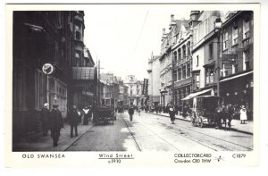 Wind Street Old Swansea, Wales, Horse and Buggy