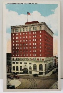 Harrisburg Pennsylvania Penn-Harris Hotel Vtg  Postcard E5