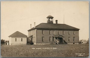 PAYNESVILLE MN HIGH SCHOOL ANTIQUE REAL PHOTO POSTCARD RPPC