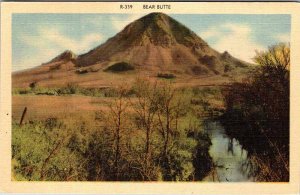 Postcard MOUNTAIN SCENE Bear Butte South Dakota SD AM1821