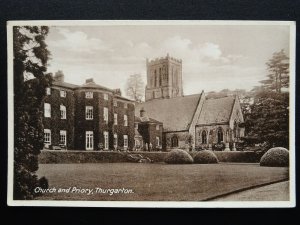 Nottinghamshire Southwell THURGARTON Church & Priory - Old Postcard