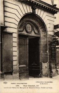 CPA Paris 3e Paris-Rue Charlot, Entrée de l'Hotel du Marquis (313857)