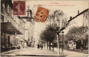 CPA MAZAMET Eglise Saint Sauveur et Hotel du Nord (1087572)