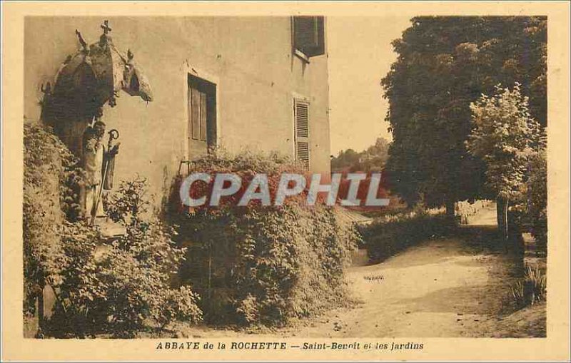 Postcard Abbey of Saint Benoit Rochette and Gardens