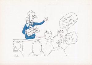 Margaret Thatcher Also Available In Green Art Illustrator Political Comic Pos...