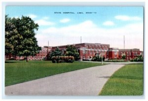 State Hospital Lima OH Ohio Postcard (ED9)