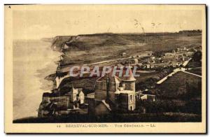 Old Postcard Berneval Sur Mer Vue Generale