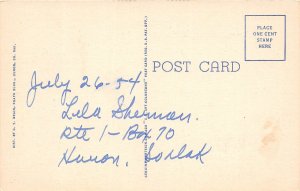 F70/ Huron South Dakota 1954 Linen Large Letter Greetings Postcard