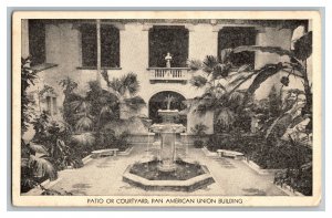 Postcard Patio Courtyard Pan American Union Building Vintage Standard View Card