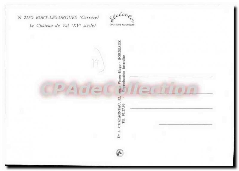 Postcard Modern Bort Les Orgues Le Chateau De Val