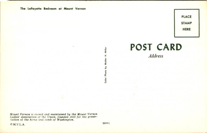 Virginia - Mount Vernon - Lafayette Bedroom - [VA-599]