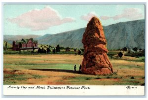 c1910 Liberty Cap Hotel Field Yellowstone National Park Wyoming Vintage Postcard