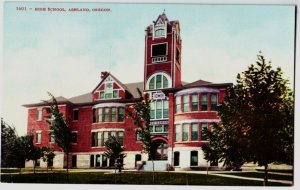 c1910 ASHLAND Oregon OR Postcard HIGH SCHOOL Jackson County