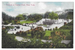 Terrace in Central Park, New York Unused, Divided Back Postcard