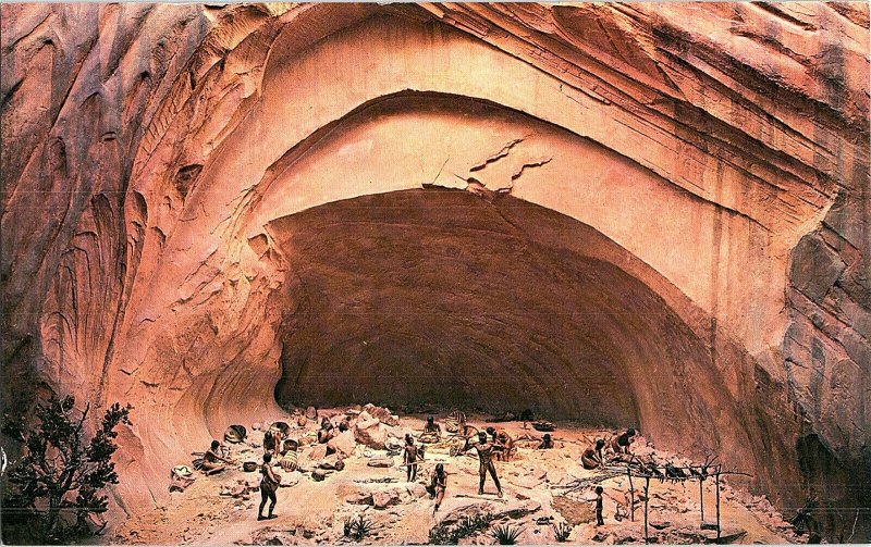 Diorama Series No. 2 Mesa Verde National Park Oversize GIANT Vintage Postcard