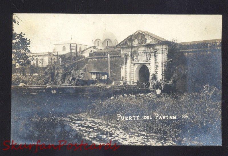 RPPC PUERTE DEL PARIAN PHILIPPINES P.I. VINTAGE REAL PHOTO POSTCARD