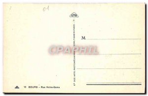 Old Postcard Bourg Rue Notre Dame
