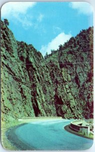 M-52413 Curved Bridge and Cliffs of Thompson Canon on Highway 34 Colorado