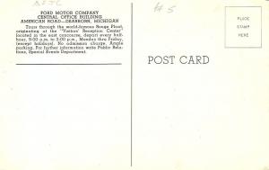 DEARBORN MI, Ford Motors, Central Offices, Chrome Vintage Postcard MI2701