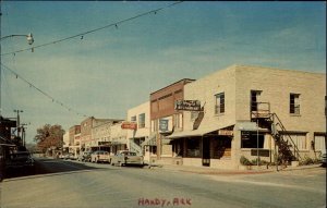 Hardy Arkansas AR Coca Cola Street Scene Vintage Postcard