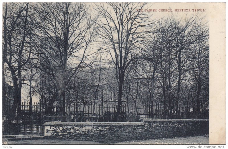 MERTHYR TYDVIL, Wales, 1900-1910´s; The Parish Church