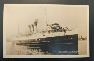 Mint Vintage SS Princess Charlotte BC Canada Real Photo Postcard RPPC