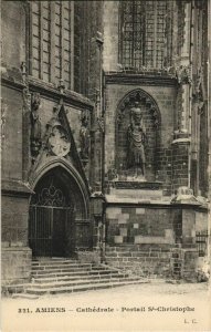 CPA La Cathédrale AMIENS Portail St-Christophe (17381)