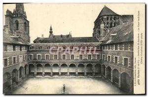 Old Postcard Redon Institution St Sauveur The Court Inner Cloitre Richelieu