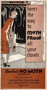 Vintage Reefer's No-Moth Advertisement Brochure