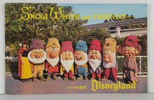 Disneyland Snow White and Friends c1976 to Jamaica NY Postcard Q3
