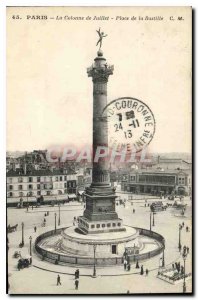 Postcard Old Paris The July Column Bastille Square