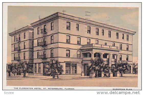 The Floronton Hotel, St. Petersburg, Florida, PU-1935